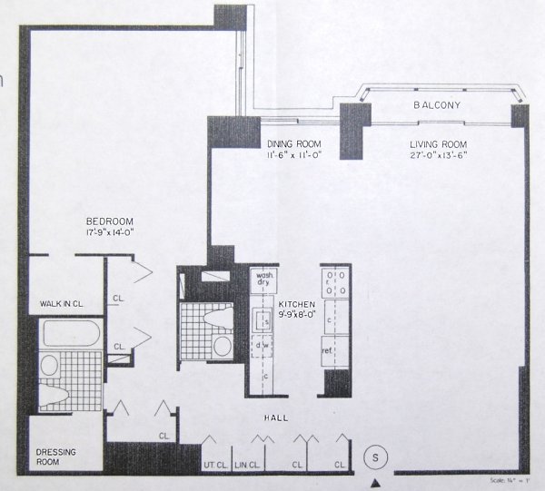 Floor Plan of North Shore Towers Apt.